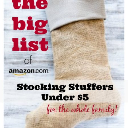 The BIG List of Stocking Stuffers Under $5 for the Whole Family