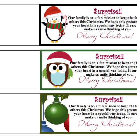 Free Printable Random Act of Christmas Kindness Tags #RACKWEEK