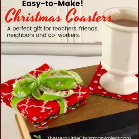 Rule of One Gift Idea: Easy-to-Make Christmas Coasters