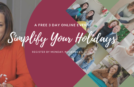 Join Me at the Simplify Your Holidays Online Summit! (Nov 5-7)